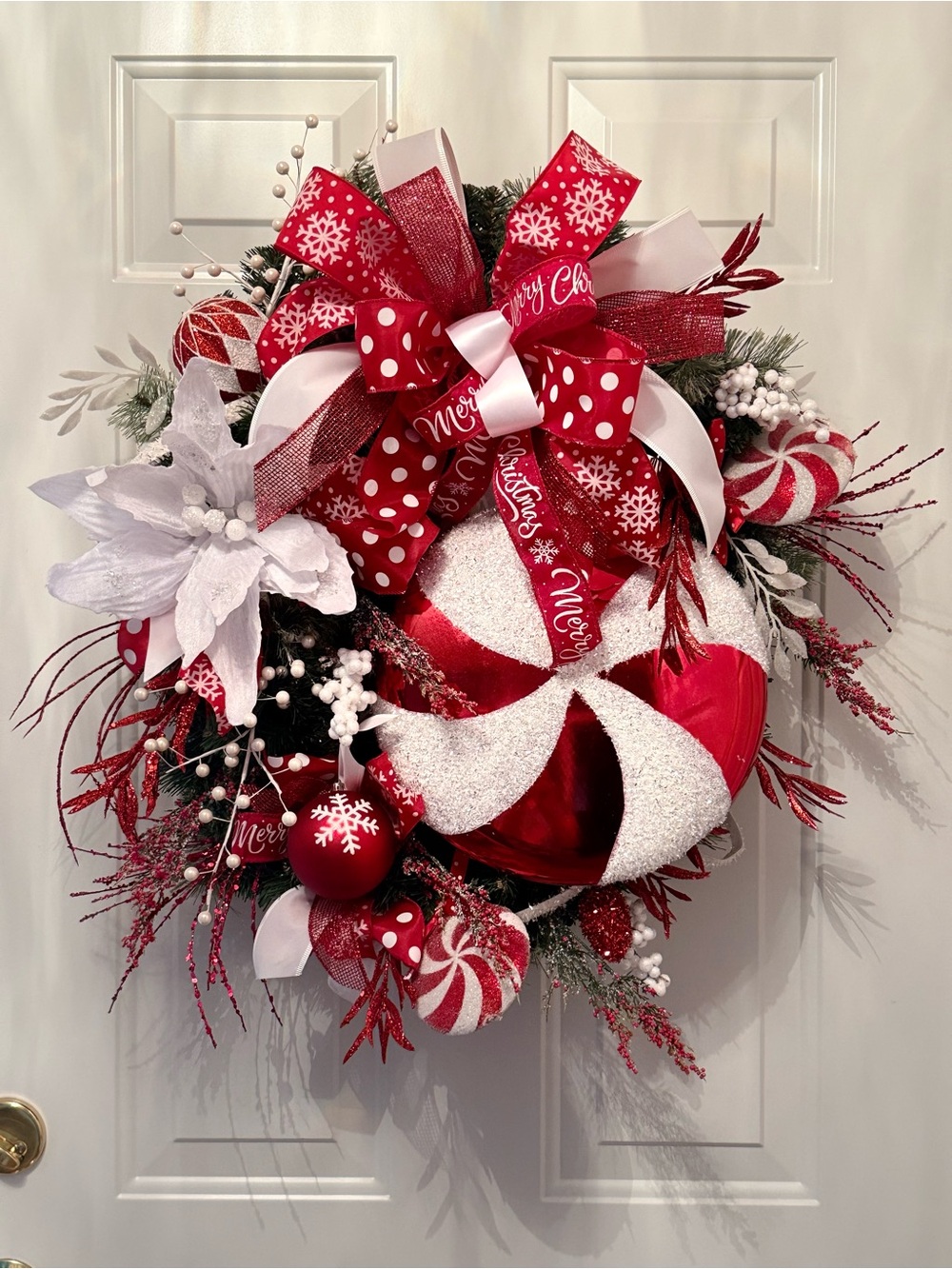 Peppermint  Christmas Wreath